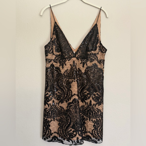 Free People Black and Tan Lace Dress - Picture 1 of 4